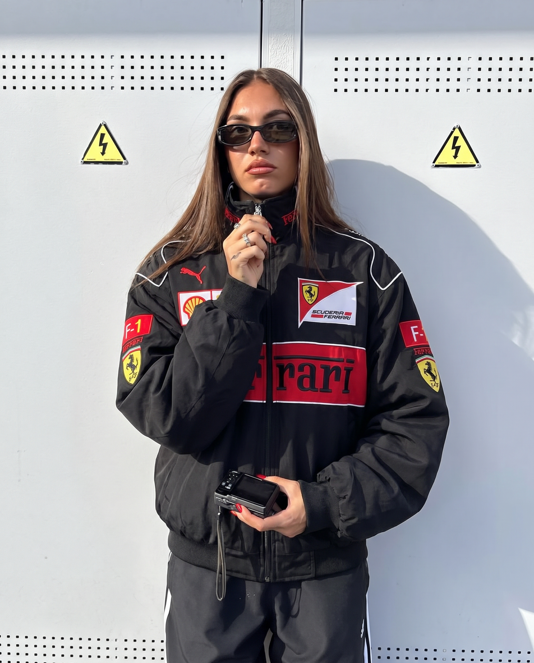Ferrari F1 Vintage Racing Jacket - Black Edition