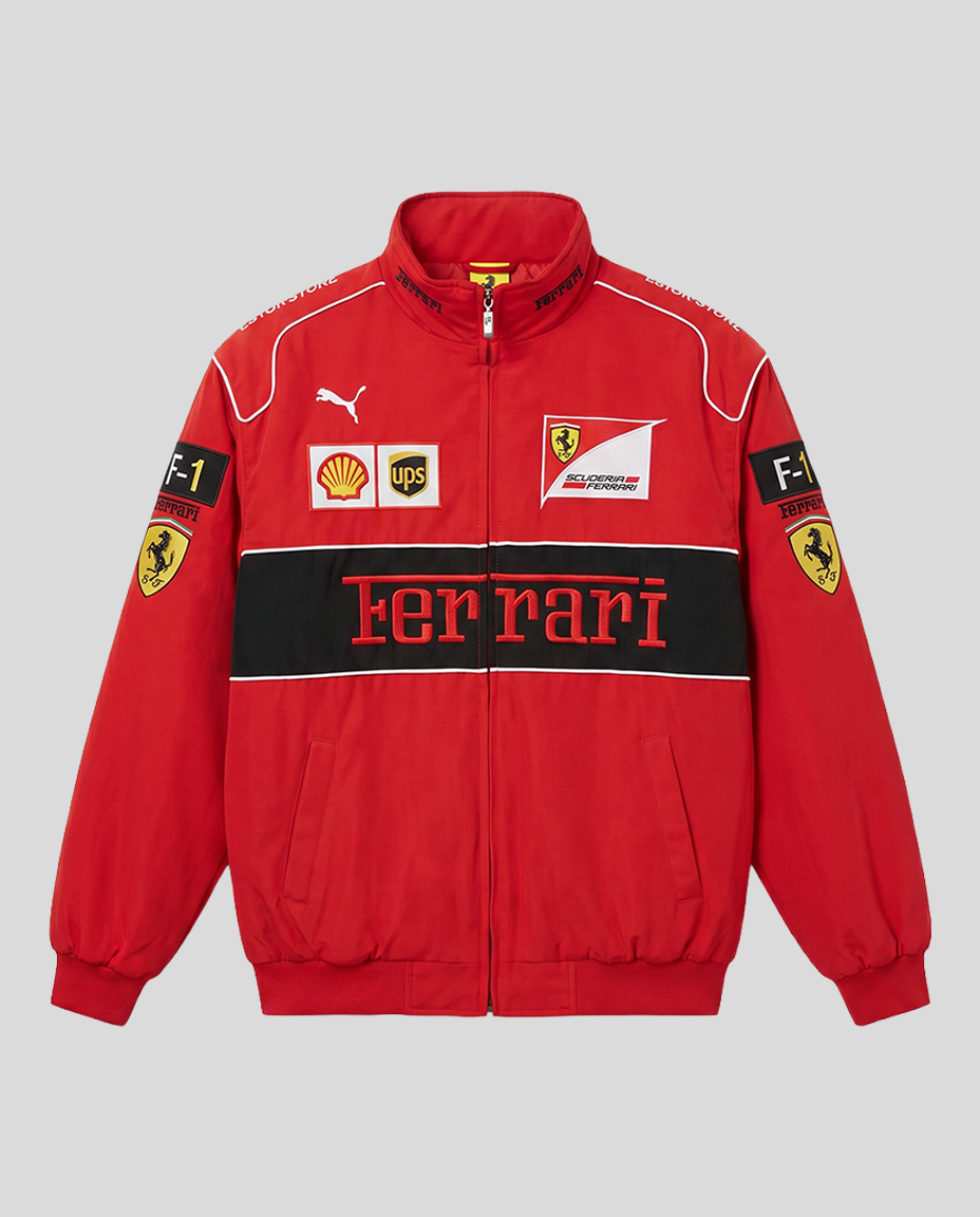 Ferrari F1 Vintage Racing Jacket - Red Edition