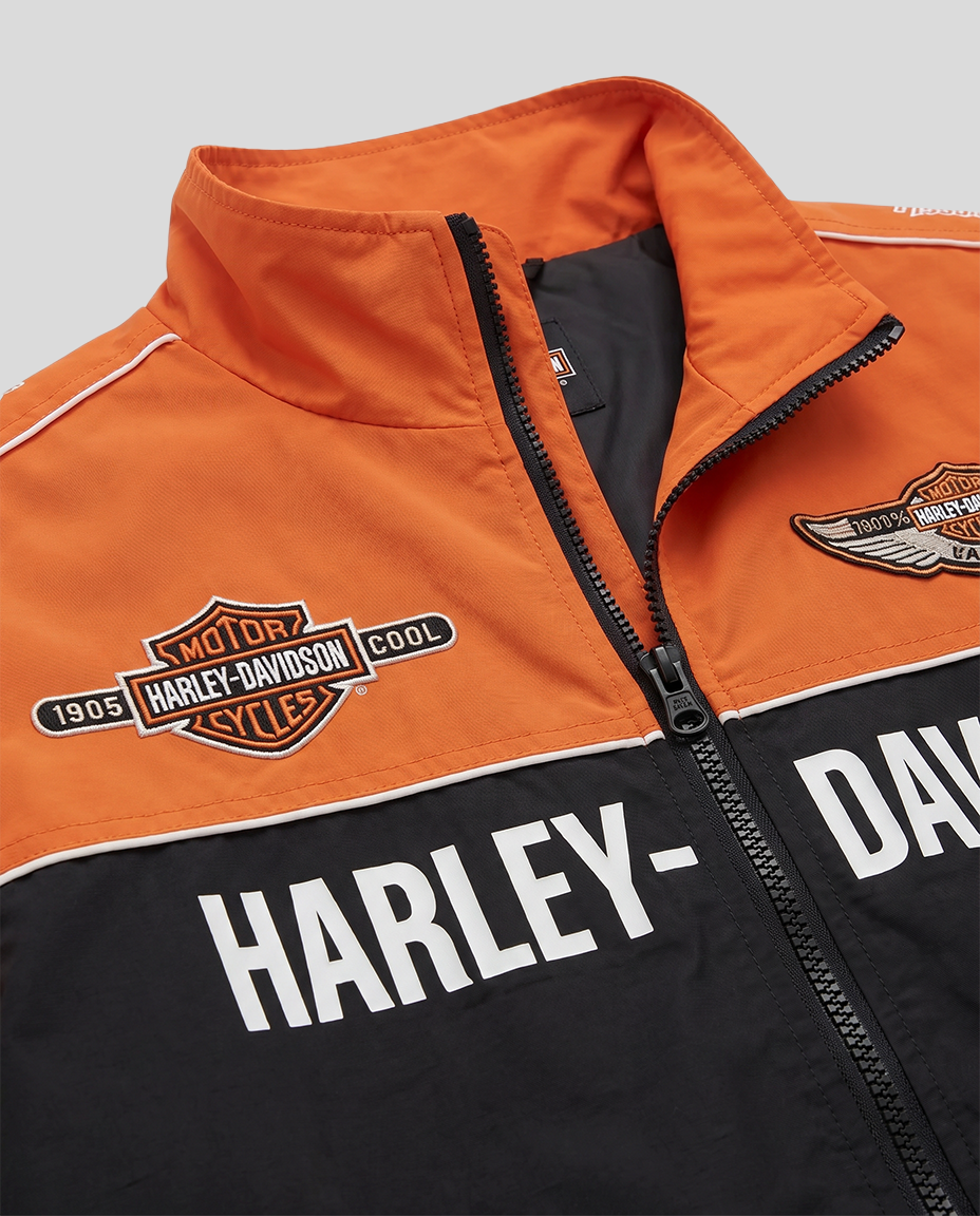 Vintage Harley Davidson 100th Anniversary Jacket - Orange Edition