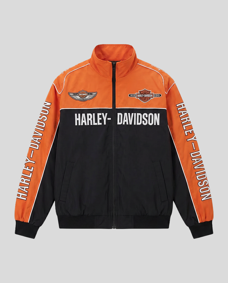 Vintage Harley Davidson 100th Anniversary Jacket - Orange Edition