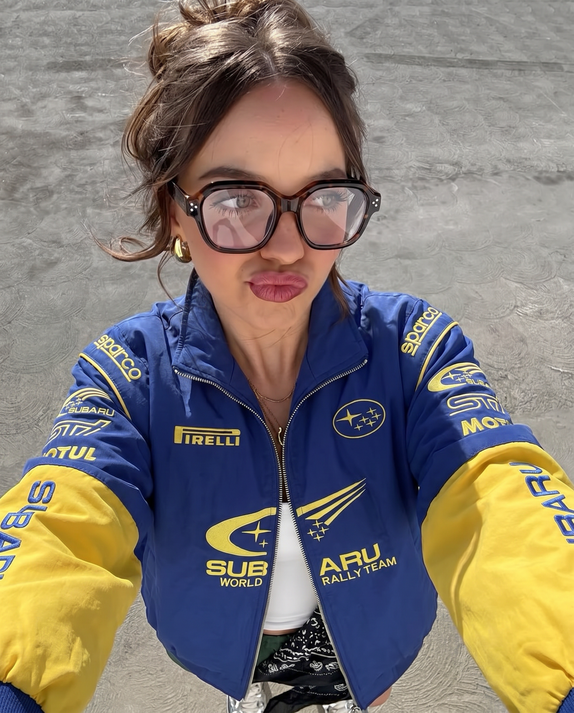 Subaru Rally Vintage Racing Jacket - Blue Edition